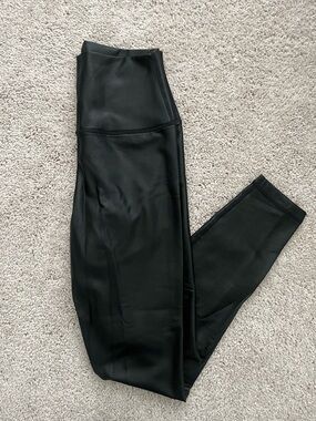 Black Faux Leather Leggings